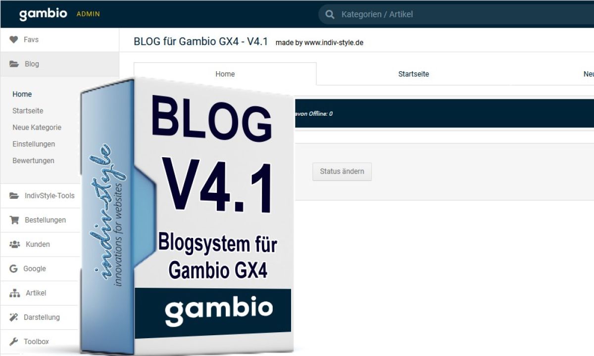 Blog-System V4.1 für Gambio GX4